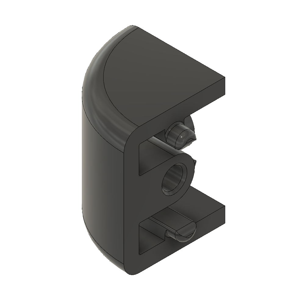 64-110-0 MODULAR SOLUTIONS PANEL CLAMP<br>GLASS PANEL CORNER CONNECTOR